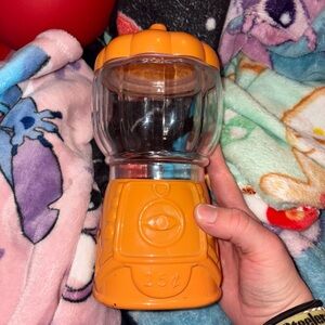 Orange Pumpkin Shaped Jar